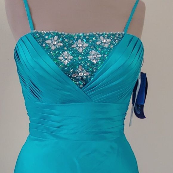 NWT Dreamz by Riva A-Line Long Gown Style #828 - Picture 4 of 4